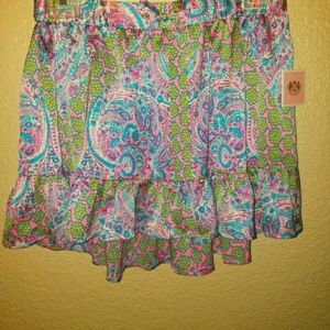NWT Vintage Juicy Couture Pink Paisley Skirt. Fits XS/Small.